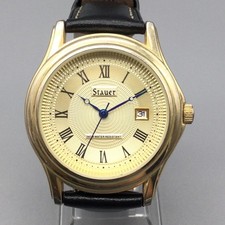 Stauer Metropolitan Mens Watch 38mm Date Gold...