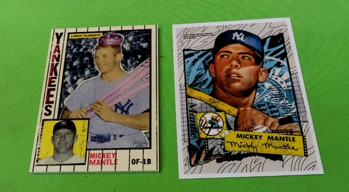 2021 TOPPS PROJECT 70 PRE PRODUCTION PROOF  BACK CARD STOCK MICKEY MANTLE 121