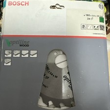 Image of Bosch 190mm x 30mm x 24T Wood Circular Saw Blade Optiline 2608640615