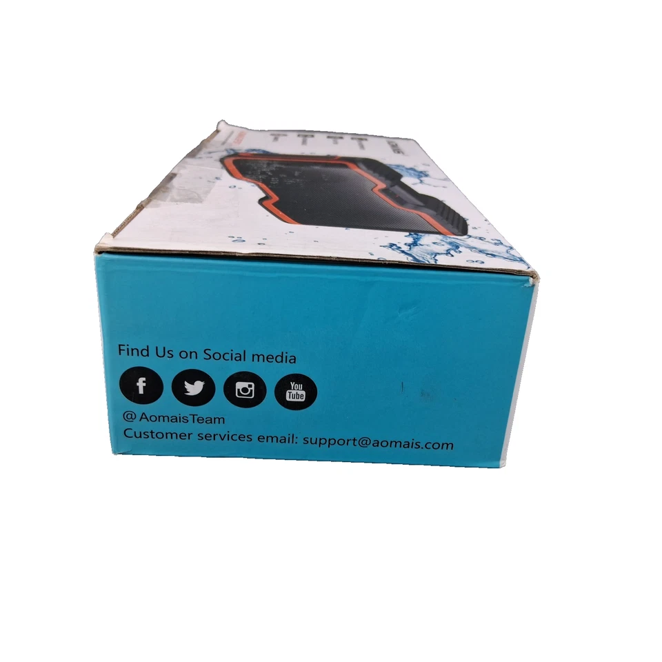 AOMAIS Sport II Portable Waterproof Wireless Bluetooth 4.0 Bass Speaker - Orange - Image 3 of 4