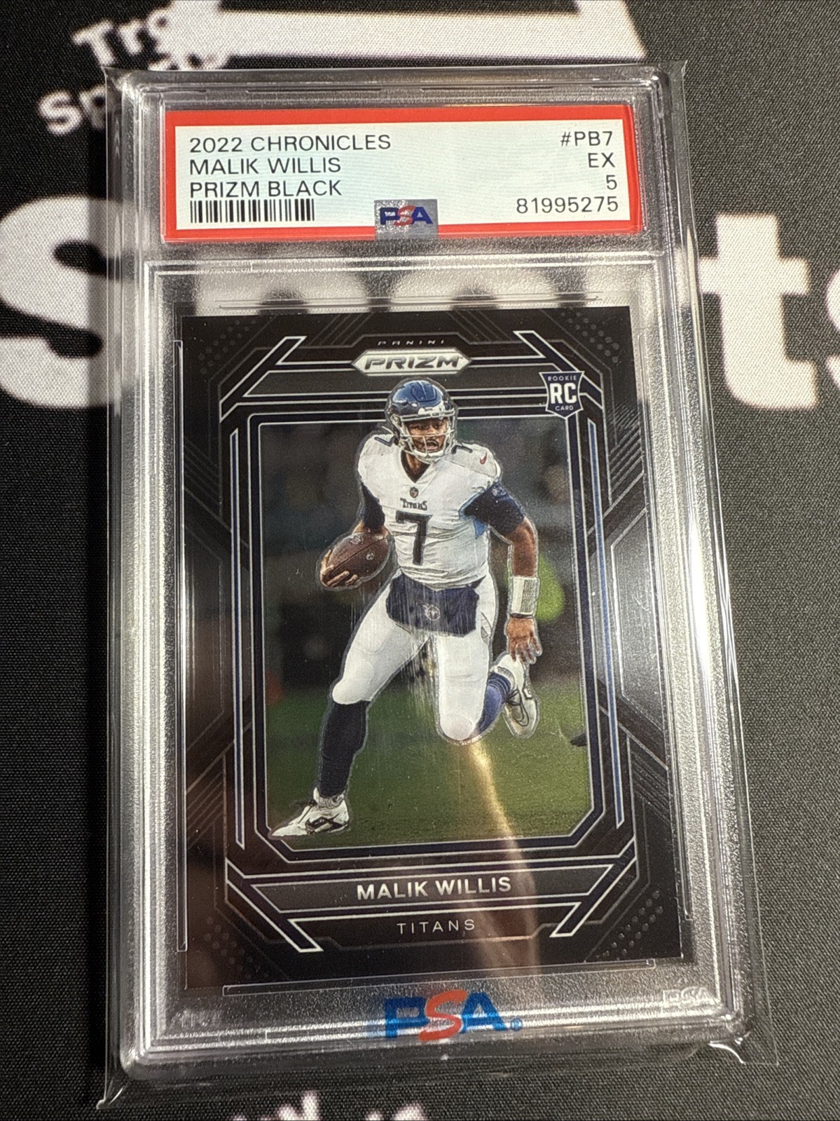 2022 Panini Chronicles - Prizm Black Malik Willis #PB-7 Silver (RC)