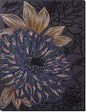 Bead Embroidery Kit on Natural Artist Canvas needlepoint beadwork DIY wall art