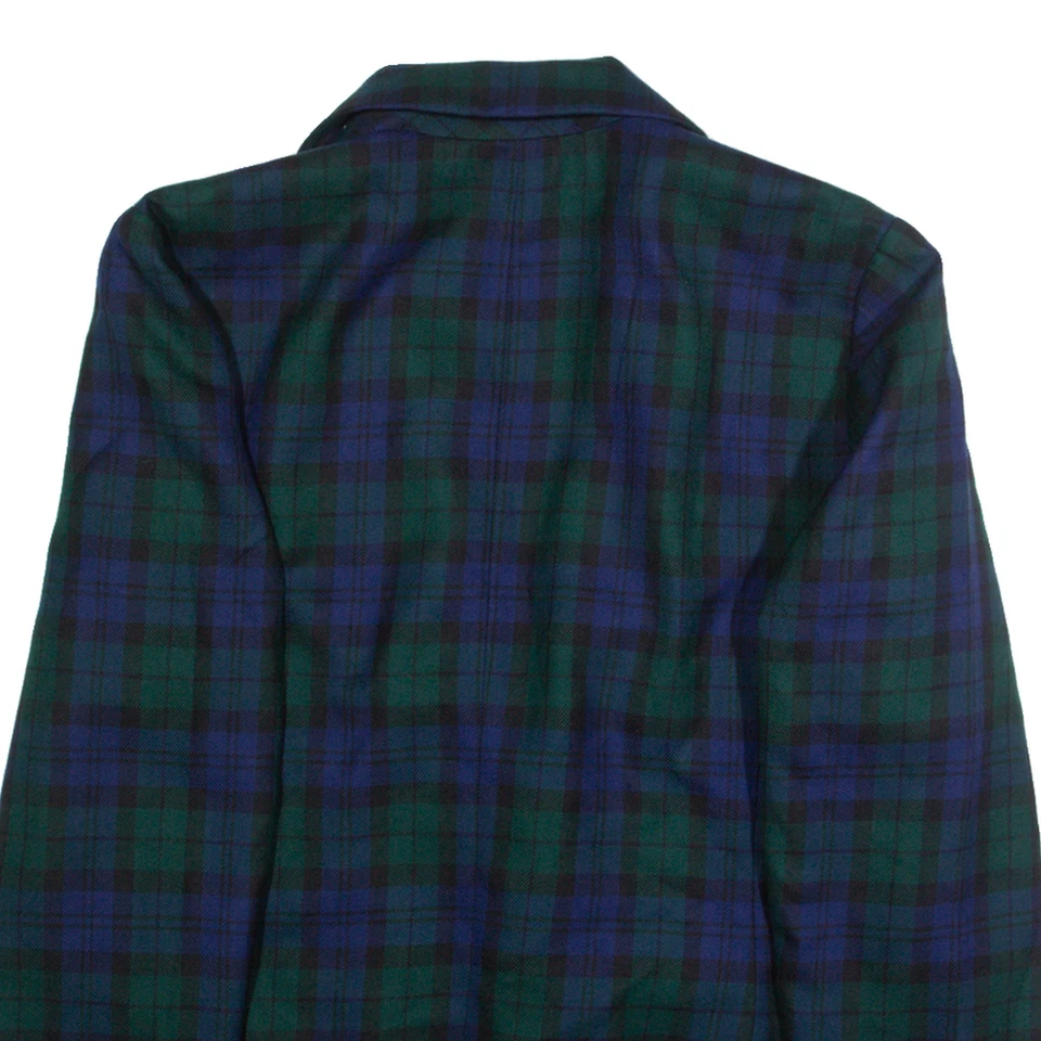 PENDLETON Mens Blazer Jacket Blue Wool Plaid L - Image 4 of 4