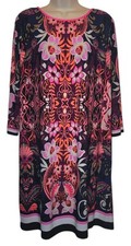 Eliza J Lined Stretchy Multicolor Dress Size 18W