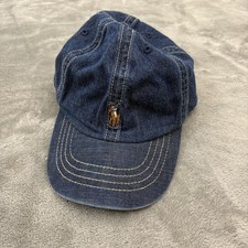 Polo Ralph Lauren Hat Cap Youth Kids Adjustable 4-7 Denim Baseball Dad Style