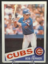 1985 Topps #589 Bob Dernier Chicago Cubs