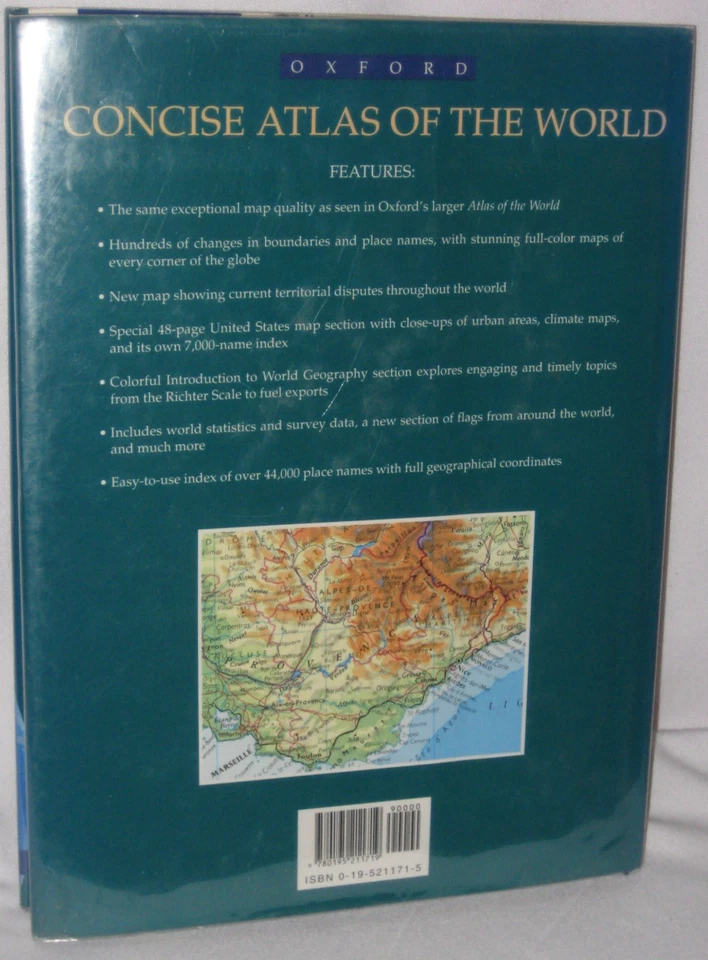 Oxford Concise Atlas of the World (1995, Hardcover) - Image 2 of 2