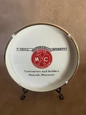 Vintage Ceramic Meyer Corporation Ashtray. Neenah, Wisconsin, WI. Excellent Cdtn