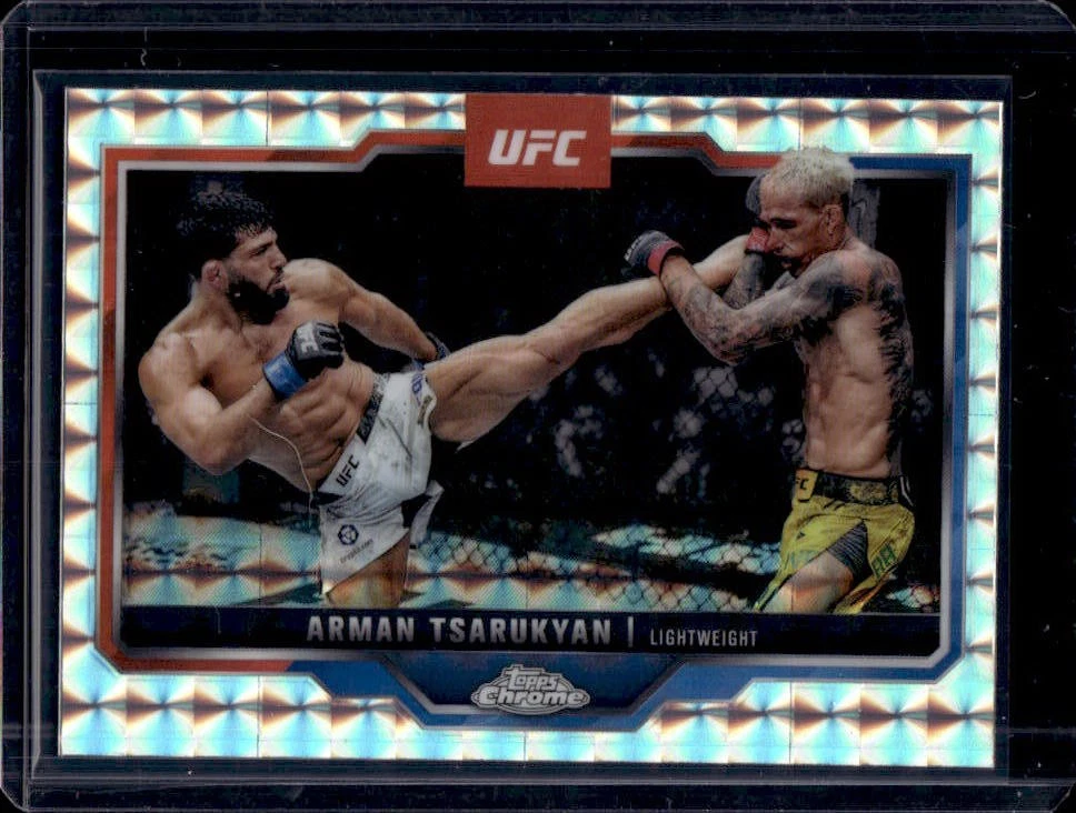 2025 Topps UFC Chrome Arman Tsarukyan Geometric Refractor #94