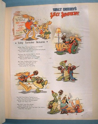 1930s-40s Walt Disney Good Housekeeping Scrapbook 55 Cartoon Pages