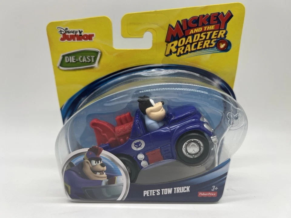 Camión de remolque y ruedas de carreras Disney Jr Mickey and the Roadster Racers Pete's NUEVO Foto 2 de 4