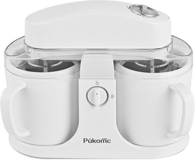 Pukomc Ice Cream Maker Machine for Home Use, with Two Ice Cream Bowls,Simple Ope