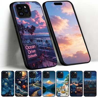 Scenic View Art stoßfeste Silikonhülle für Apple 6 7 8 11 12 13/XR/SE Handy