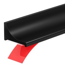 Zehiels 39Inch Shower Threshold Water Dam, Self-Adhesive Silicone Black