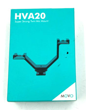 HVA20 DSLR Camera Dual Cold Shoe Mount Bracket for Lights, Monitors, Microphones