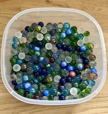 600 MARBLE LOT Vintage Modern Glass Clear And Solid Over 5LB's