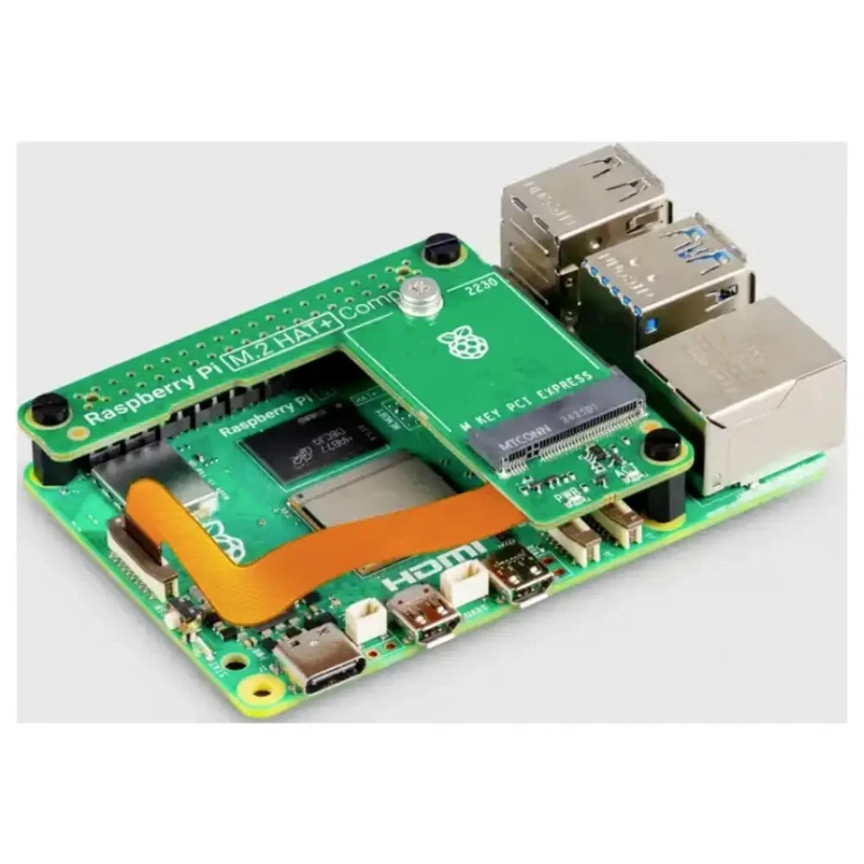 Raspberry Pi® M.2 HAT+ Compact Platine d'extension Raspberry Pi® - Photo 3/4