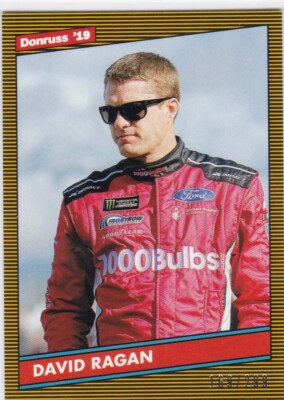 2019 Panini Donruss NASCAR Retro 1986 Gold #169/299 David Ragan #130