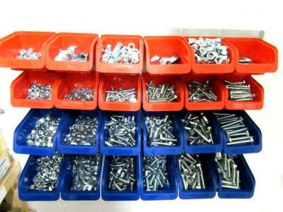 2 - MUTTER, SCHRAUBEN, UNTERLEGSCHEIBEN WERKSTATT VERSCHIEDENE KITS WANDMONTAGE - HOCHZUG 8,8