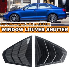 For Volkswagen Jetta 2012-18 Carbon Fiber Rear Window Louver Shutter Cover Trims
