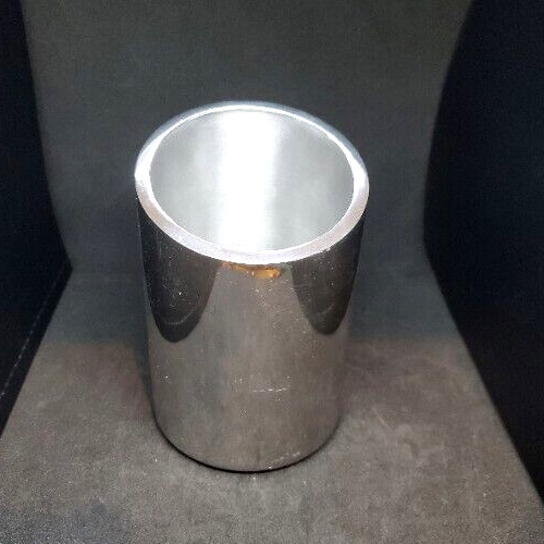 Nambe Tilt Wine Chiller Alloy Metal 4.5" D x 7" H Thick Walls & Angled Rim $100