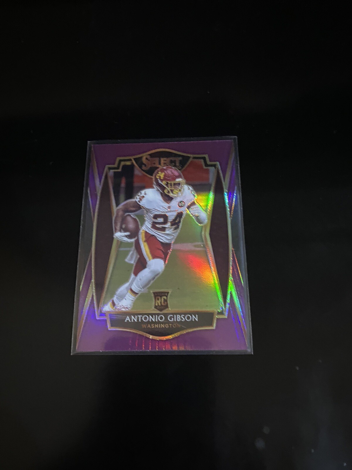 2020 Select Antonio Gibson Washington Purple Prizm /75 Premier Level