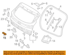 HYUNDAI OEM 16-18 Tucson Lift Gate Gate Hardware-Handle, Outside 81260D3000