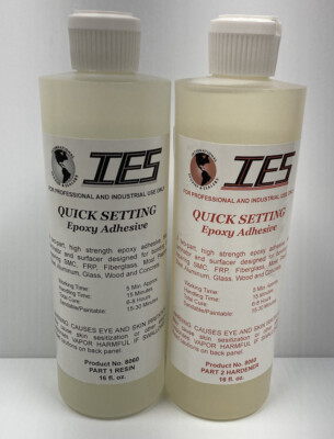 5 MINUTE EPOXY GLUE/ADHESIVE, 32 Fl. oz. KIT, FAST-SETTING, HIGH STRENGTH
