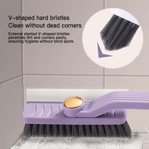 Rotating Multi-function Crevice Cleaning Brush Stiff Bristle Tile Floor Brush AU - Picture 4 of 15