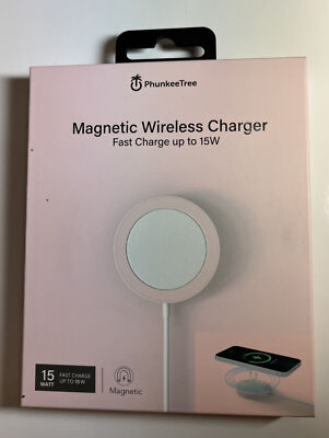 Phunkee Tree Magnatic Charger Super Fast Change 15W -Pink- Apple,Samsung,Any Qi