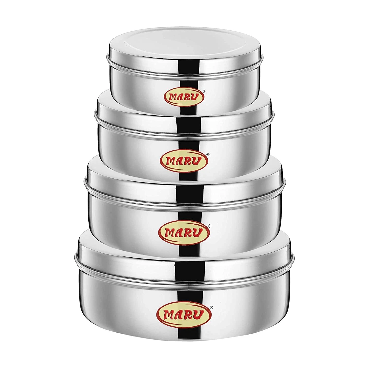 Stainless Steel Storage Containers -Set of 4 Pcs