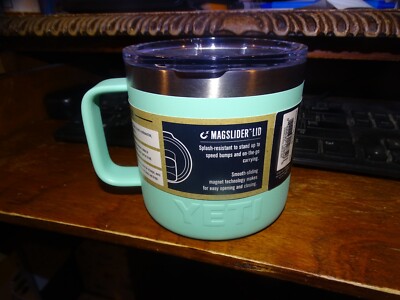 YETI Rambler 14 oz Sea Foam Green Mug with Mag Slider Lid NWT | eBay