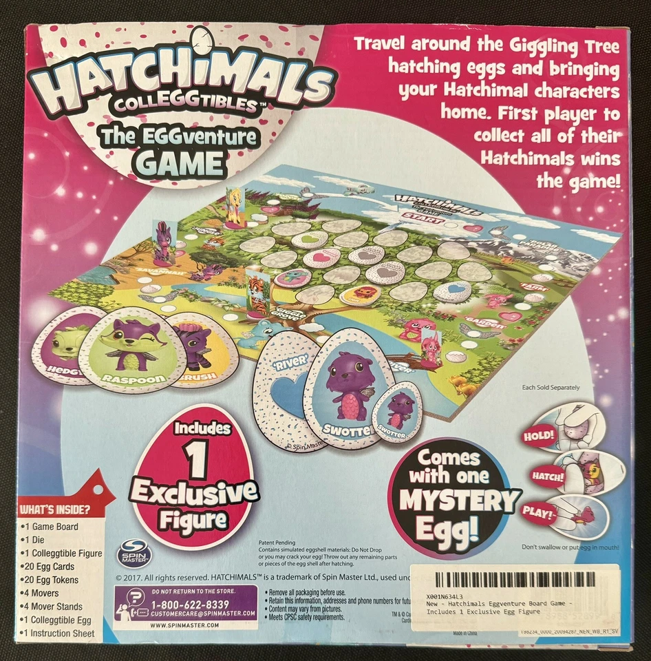 HATCHIMALS CollEGGtibles The EGGventure GAME Kids Board Game Up To 4 Player - Image 2 of 2