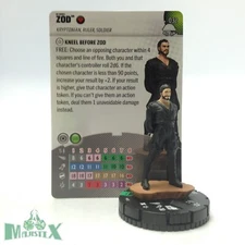 Heroclix DC Notorious set Zod #032 Uncommon figure w/card!