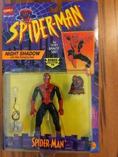 SPIDERMAN, NIGHT SHADOW W/WEB SWINGING GEAR, 1995 TOYBIZ