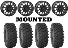 Kit 4 System 3 XTR370 Tires 32x10-15 on System 3 SB-5 Beadlock Matte Black 550