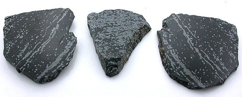 126.1 Gram 3 Snowflake Obsidian Cab Cabochon Slab Gem Stone Gemstone Rough OS3 - Picture 2 of 2