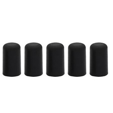 5 PCS Cello Endpin Tip Cap Protector Portable Black Rubber Tip for Cello