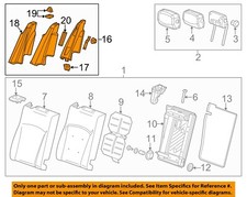 GM OEM 18-19 XTS Seats Tracks Rear Seat Components-Bolster 84153298