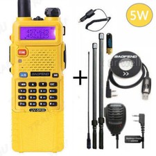 1X BAOFENG UV-5RIII TRI-BAND V/UHF FM HAM TWO-WAY RADIO WALKIE TALKIE 5W 3800MAH