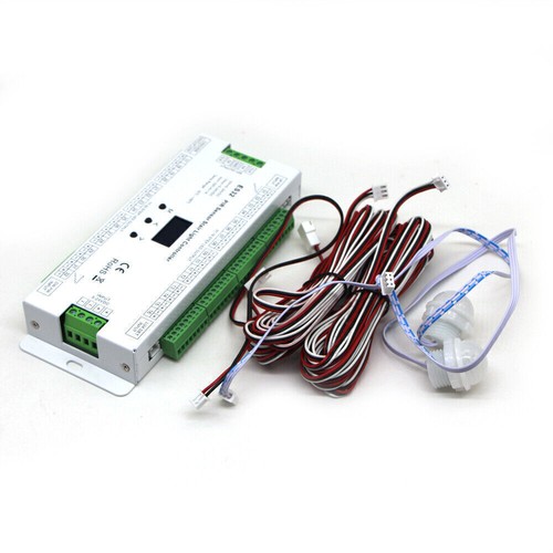 PIR Sensor Stair DIMMER Controller 32CH RGB Pixel SPI LED Strip Light Stairway - Picture 29 of 38