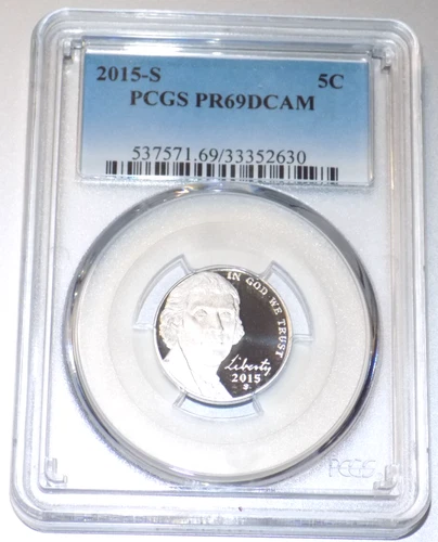 2015-S Jefferson Nickel Proof — photo from the most recent tracked eBay sale