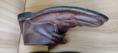 John Varvatos Brown Leather Chukka Boots Sz 9.5 Men display picture 2