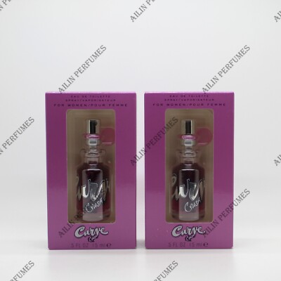 CURVE CRUSH by liz claiborne 0.5oz (15ml) EDT spray women (Lot of 2)