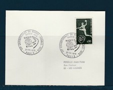 FRd carte  sport  1er jour championnat du monde de hand ball 75 Paris  1970