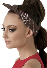 Balera Performance Dance Costume Colorful Bandana HA121 Mocha OSFA