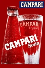 Poster poster poster advertising aperitif Cordial Campari print 40x60 cm.