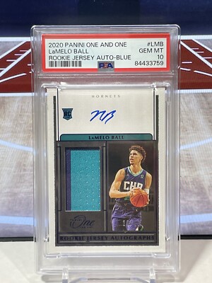 2020-21 One and One LAMELO BALL True RPA Blue Rookie Jersey Auto
