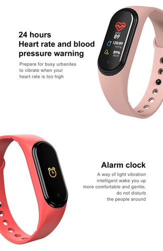 M6 Smart Band Watch Bracelet Wristband Fitness Tracker Blood Pressure Heartrate - Picture 4 of 12