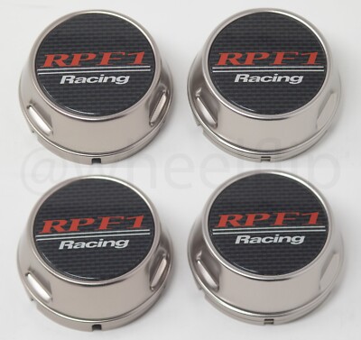 (set of 4 caps) Enkei RPF1 Silver Center Cap   (16, 17, 18'')